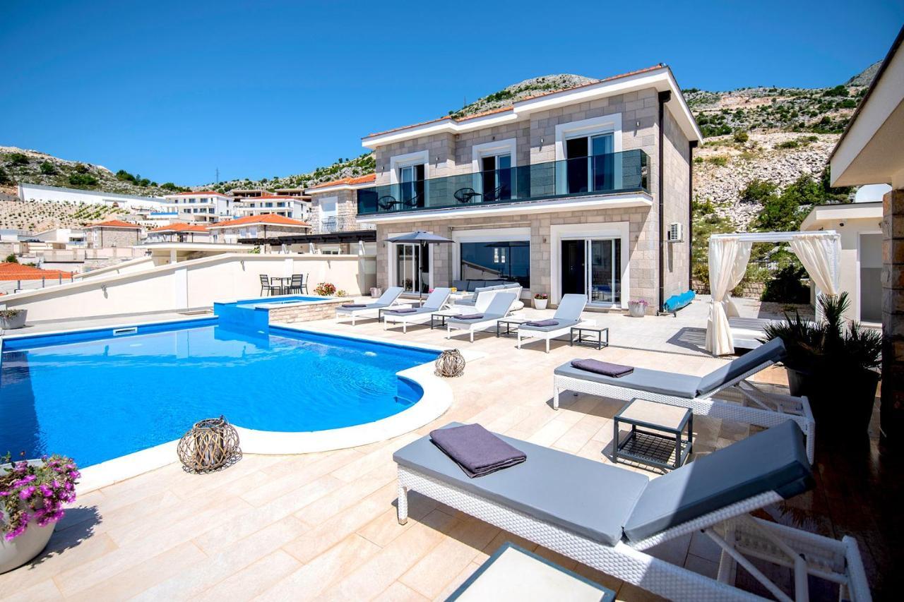 Luxury Villa Miriam With Private Pool And Jet Pool Near Dubrovnik Ivanica Luaran gambar