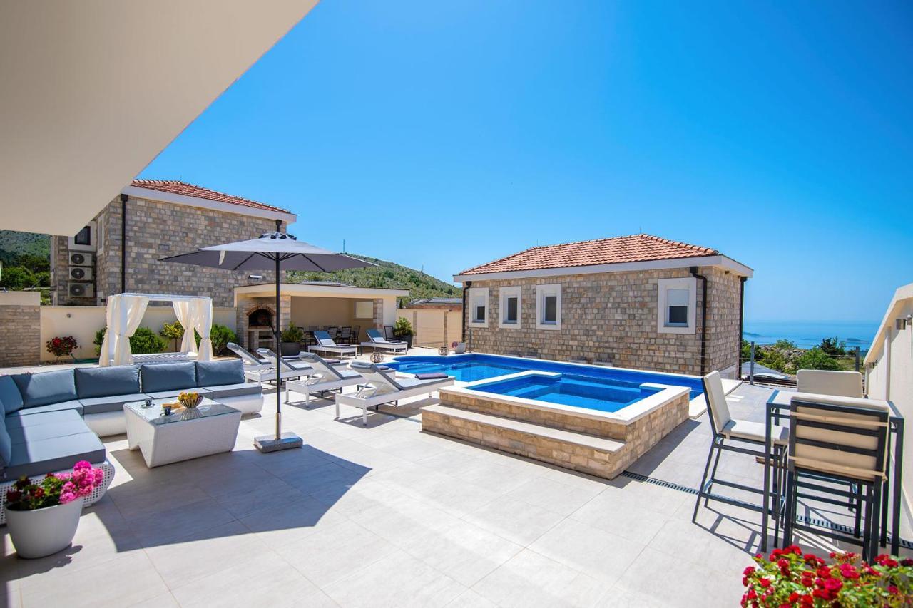 Luxury Villa Miriam With Private Pool And Jet Pool Near Dubrovnik Ivanica Luaran gambar