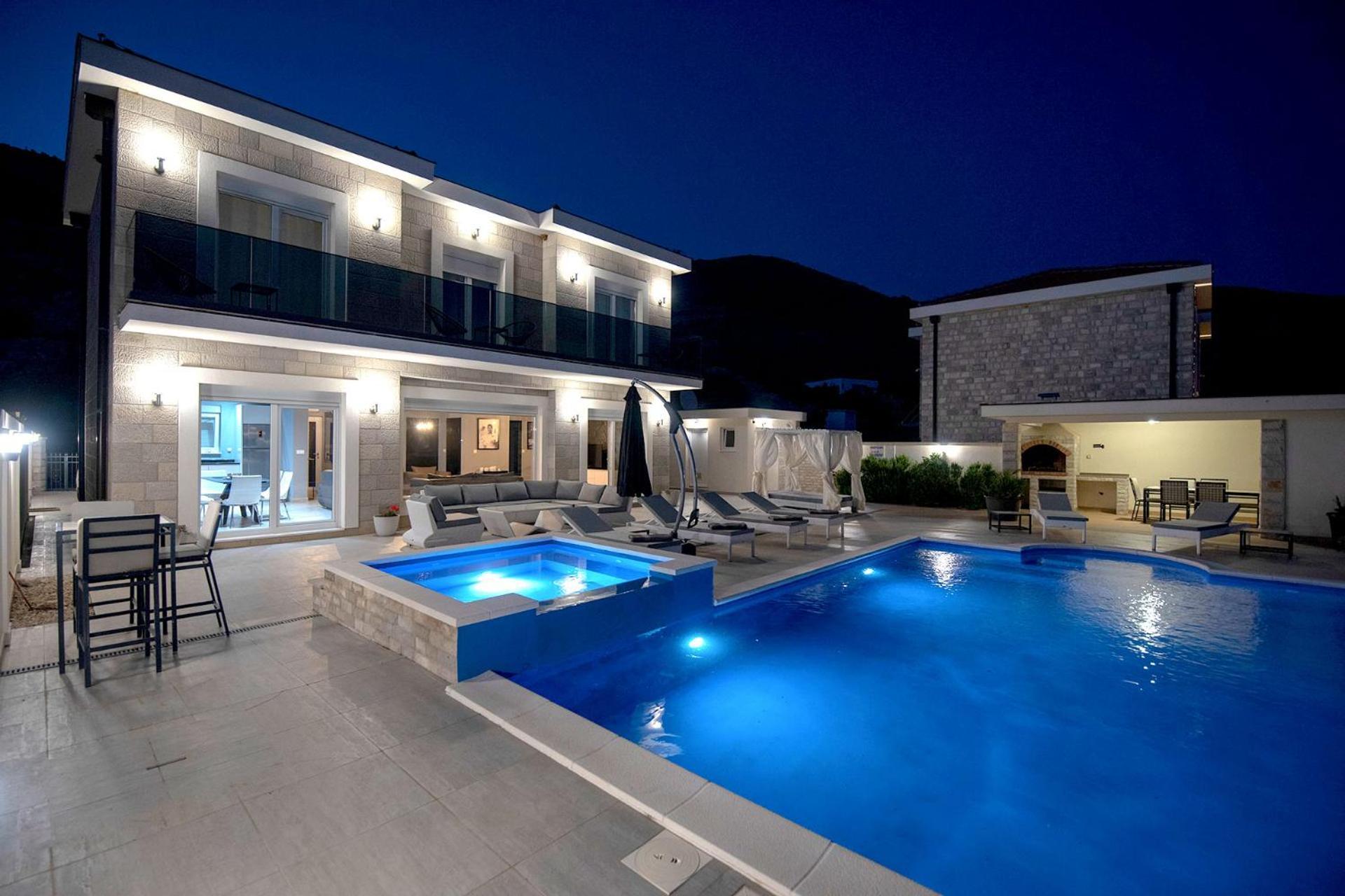 Luxury Villa Miriam With Private Pool And Jet Pool Near Dubrovnik Ivanica Luaran gambar